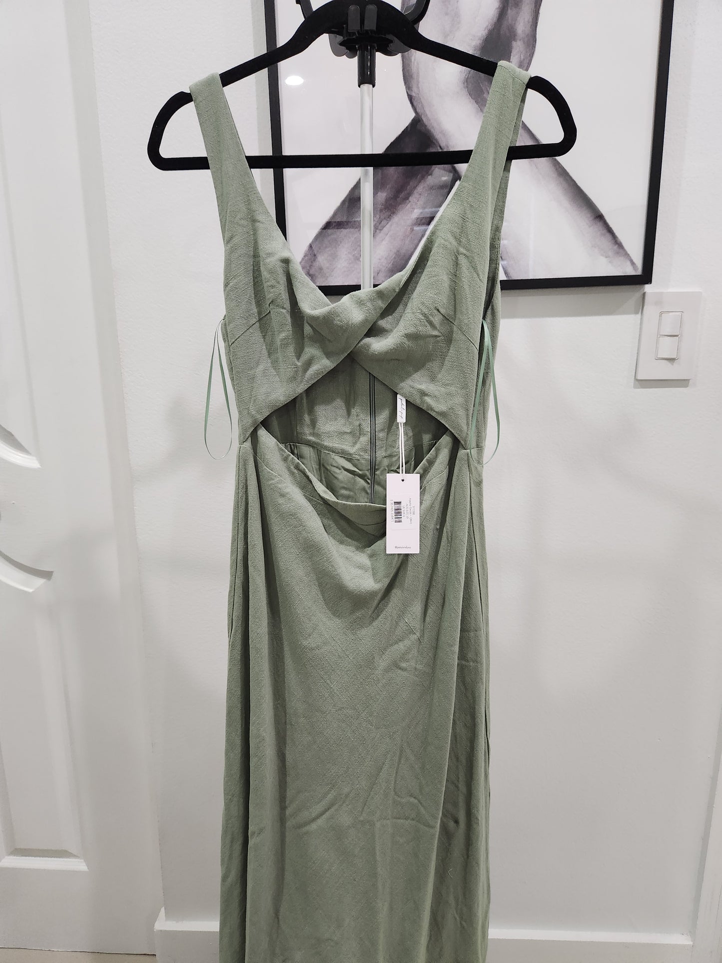 Vestido verde claro