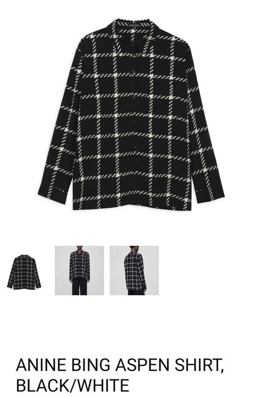 anine bing black / white set