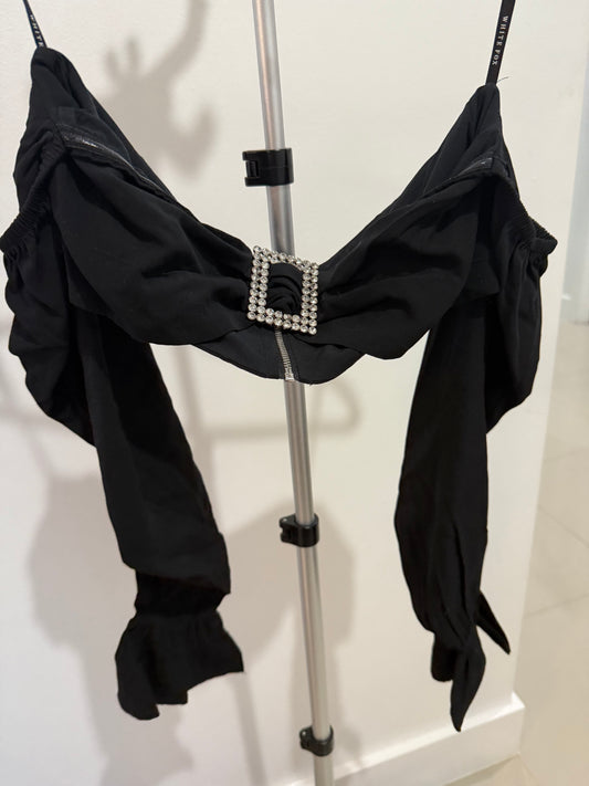 white fox top black de evilla