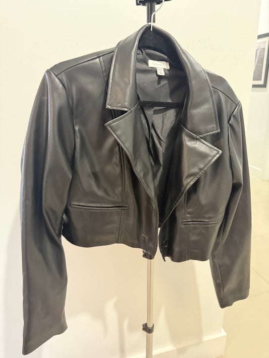 top shop jacket black