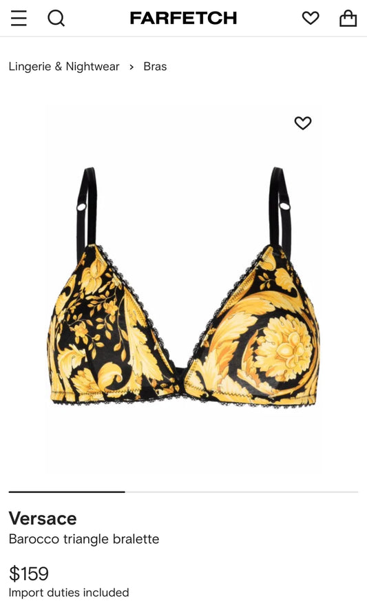 versace bralette