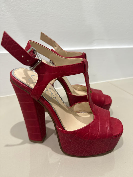 jessica simpson red shoes