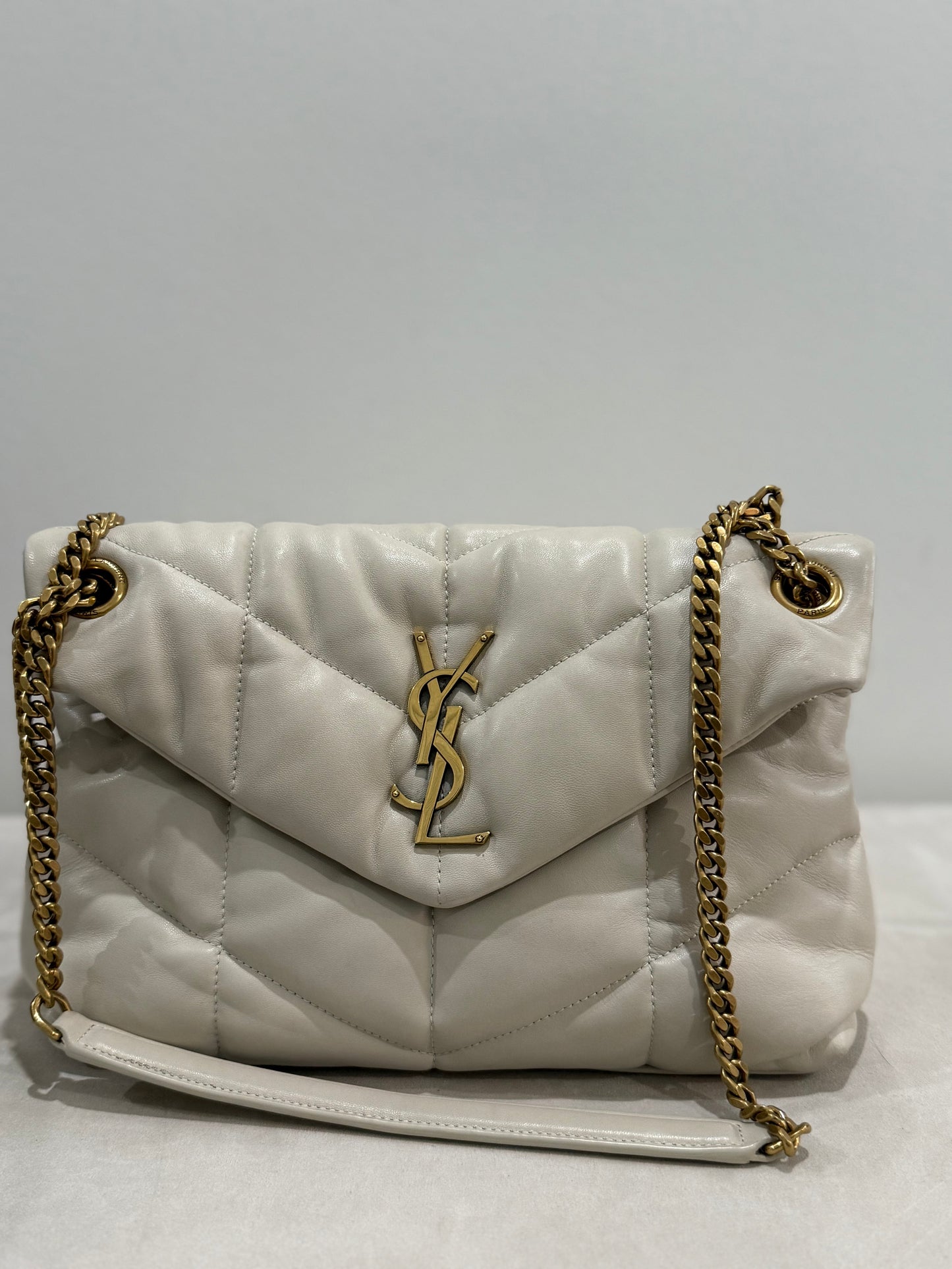 YsL cream bag
