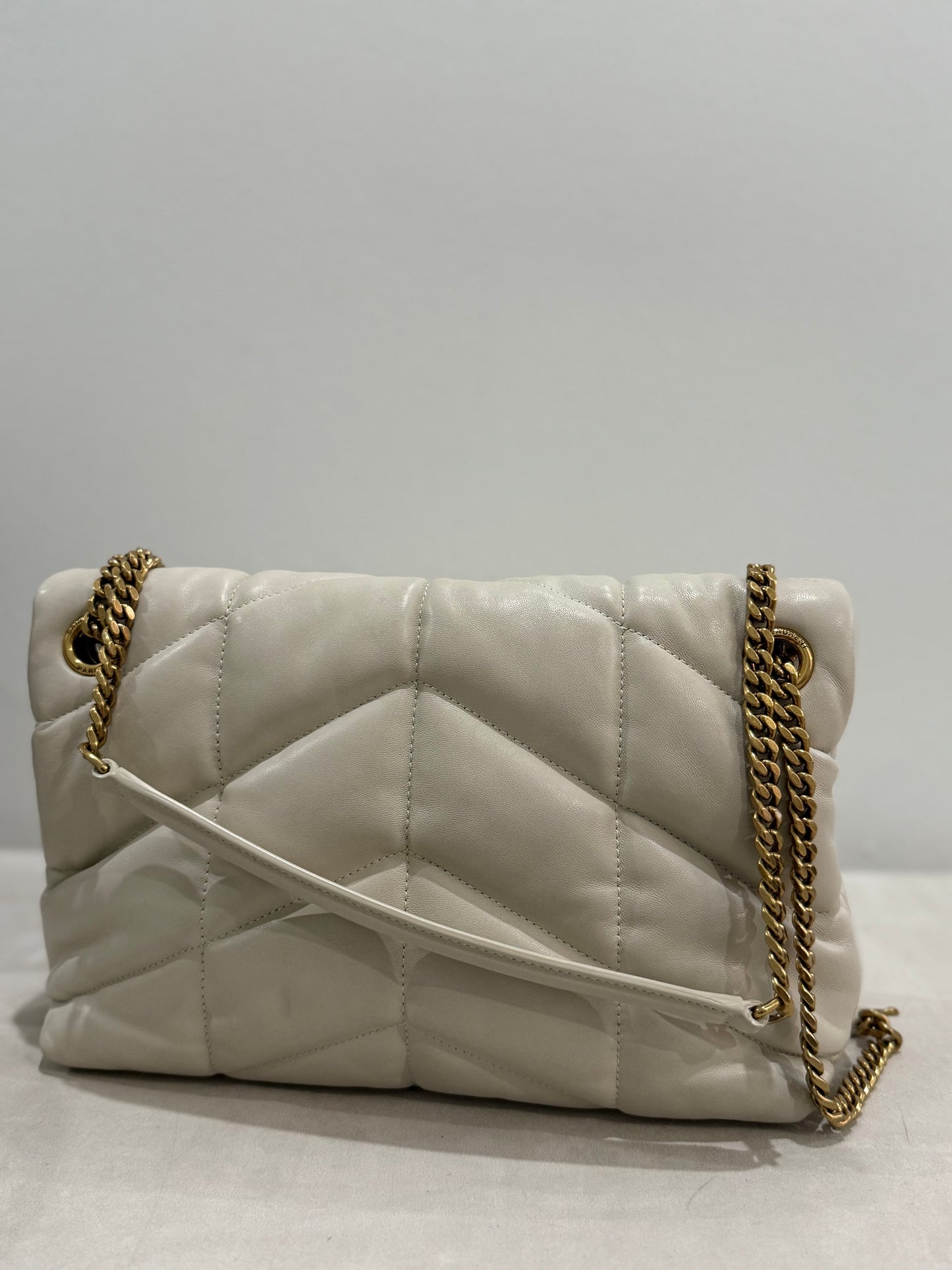 YsL cream bag