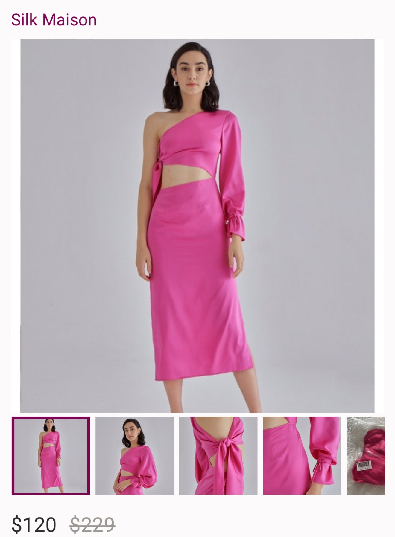 Silk maison dress