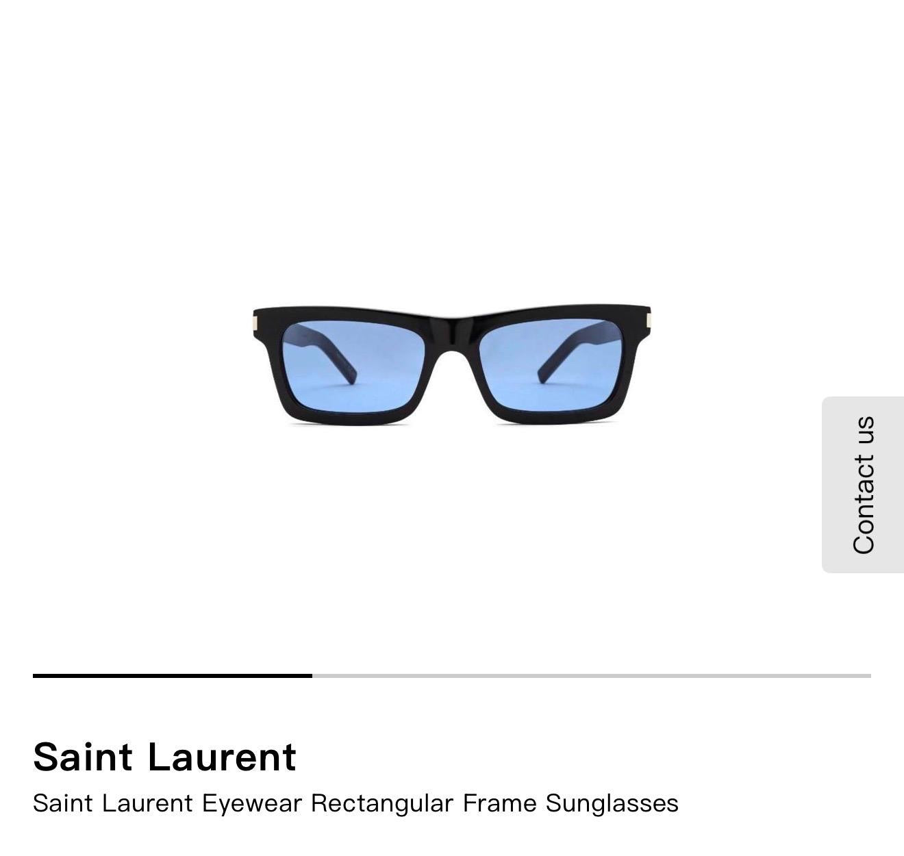 saint lauren lentes azules