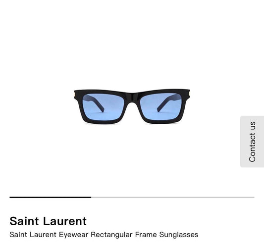 saint lauren lentes azules